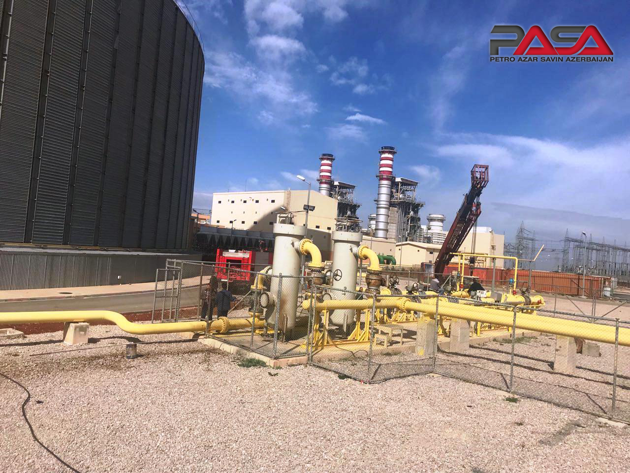  نیروگاه جندر سوریه - راه‌اندازی و آموزش ایستگاه تقلیل فشار گاز