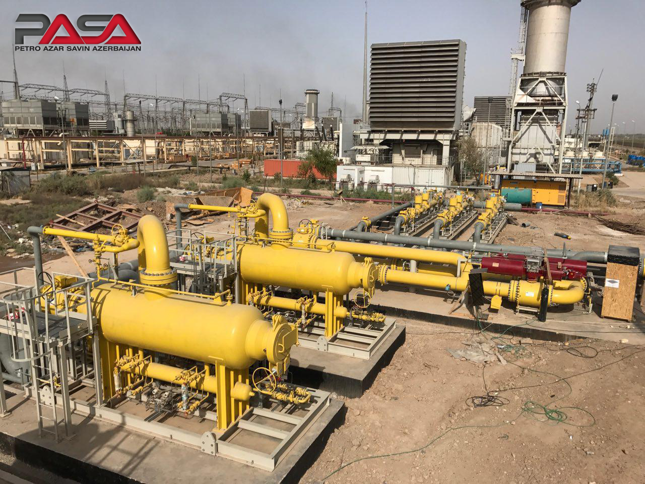  راه اندازی ایستگاه تقلیل فشار گاز نیروگاه القدس بغداد