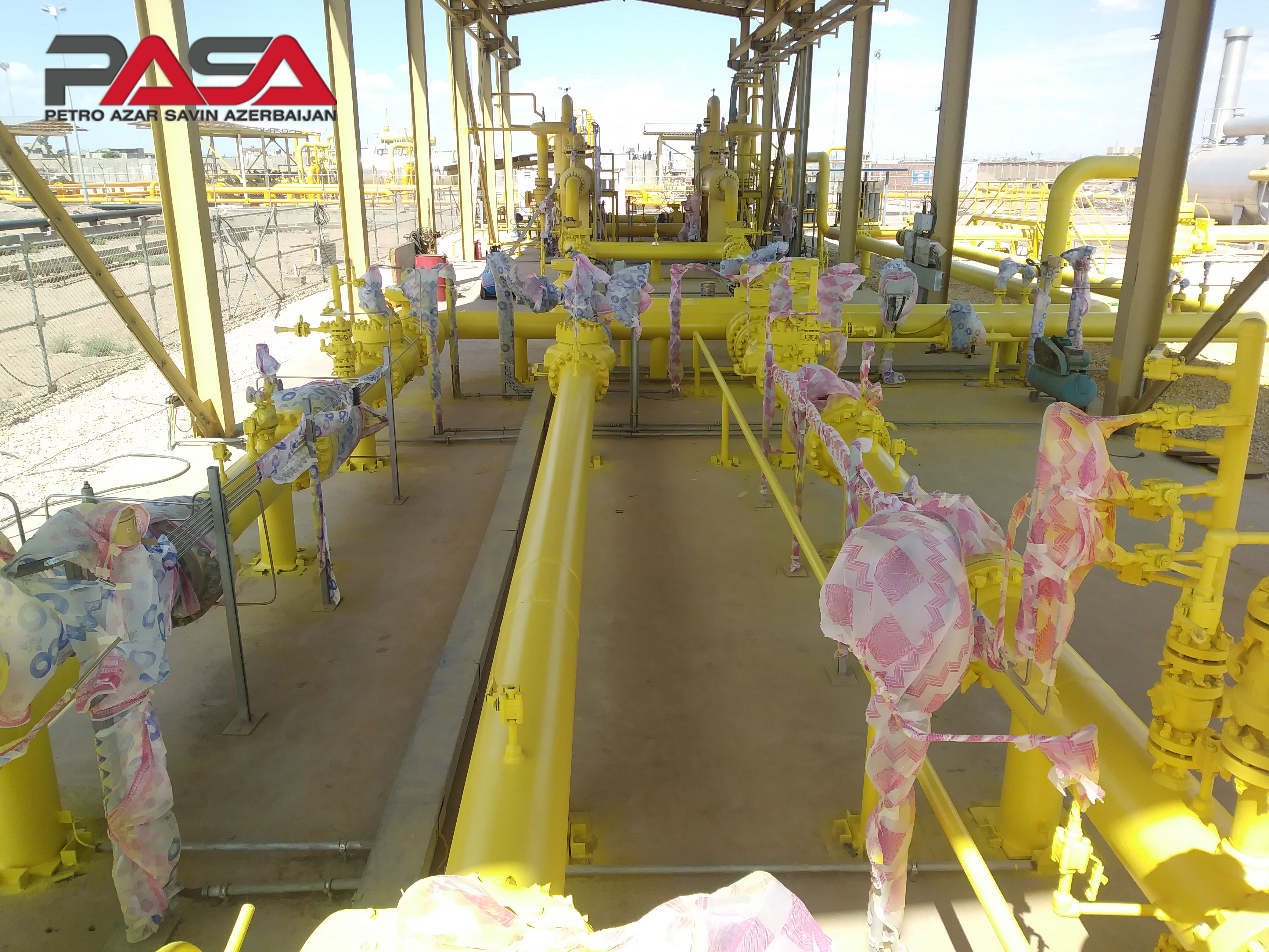  رنگ آمیزی ایستگاه تقلیل فشار گاز (ناردیس) نیروگاه الصدر بغداد