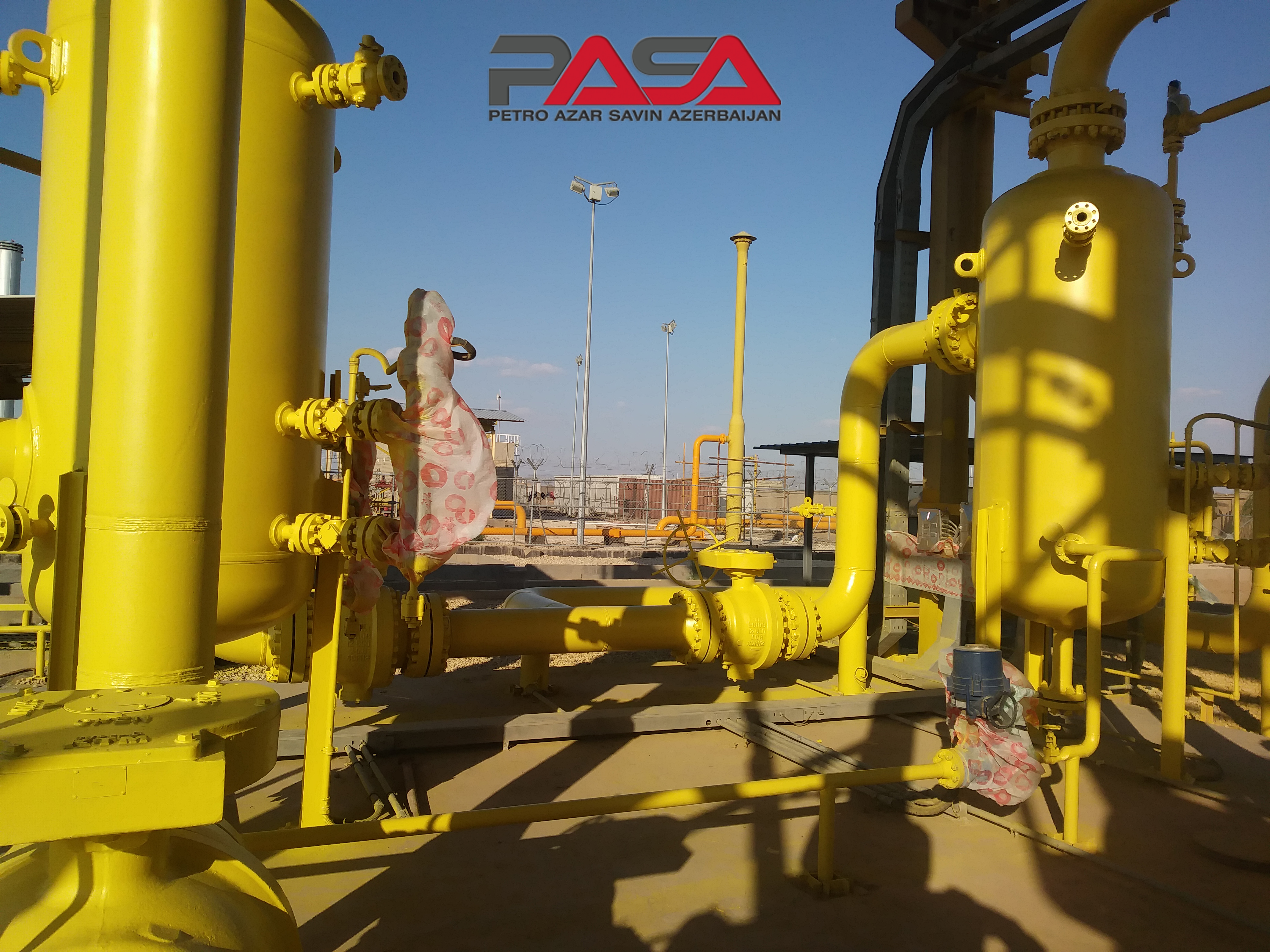  رنگ آمیزی ایستگاه تقلیل فشار گاز (ناردیس) نیروگاه الصدر بغداد