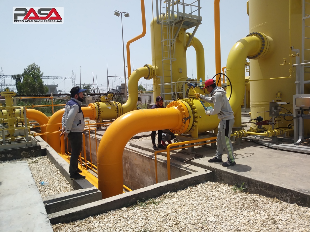 راه اندازی ایستگاه گاز القدس بغداد راه اندازی ایستگاه گاز القدس بغداد